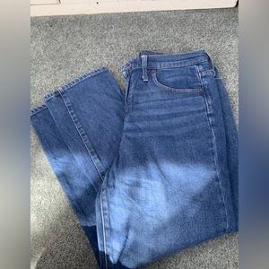 J. Crew Women's Essential Straight Blue Jean Size 30 High Rise Medium